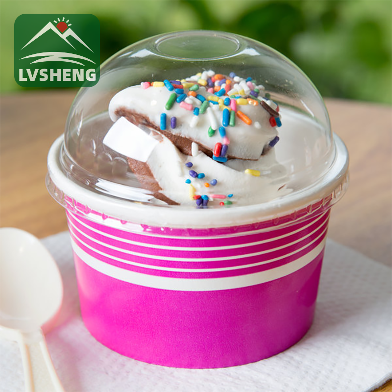Sizes nke ice cream iko na dome lids